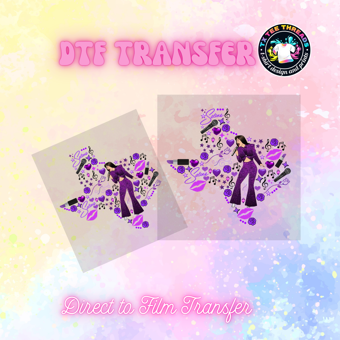 Texas Themed DTF SINGLE Transfer