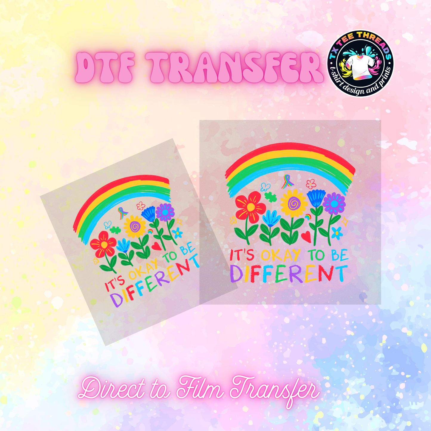 Autism 2 themed DTF SINGLE transfers