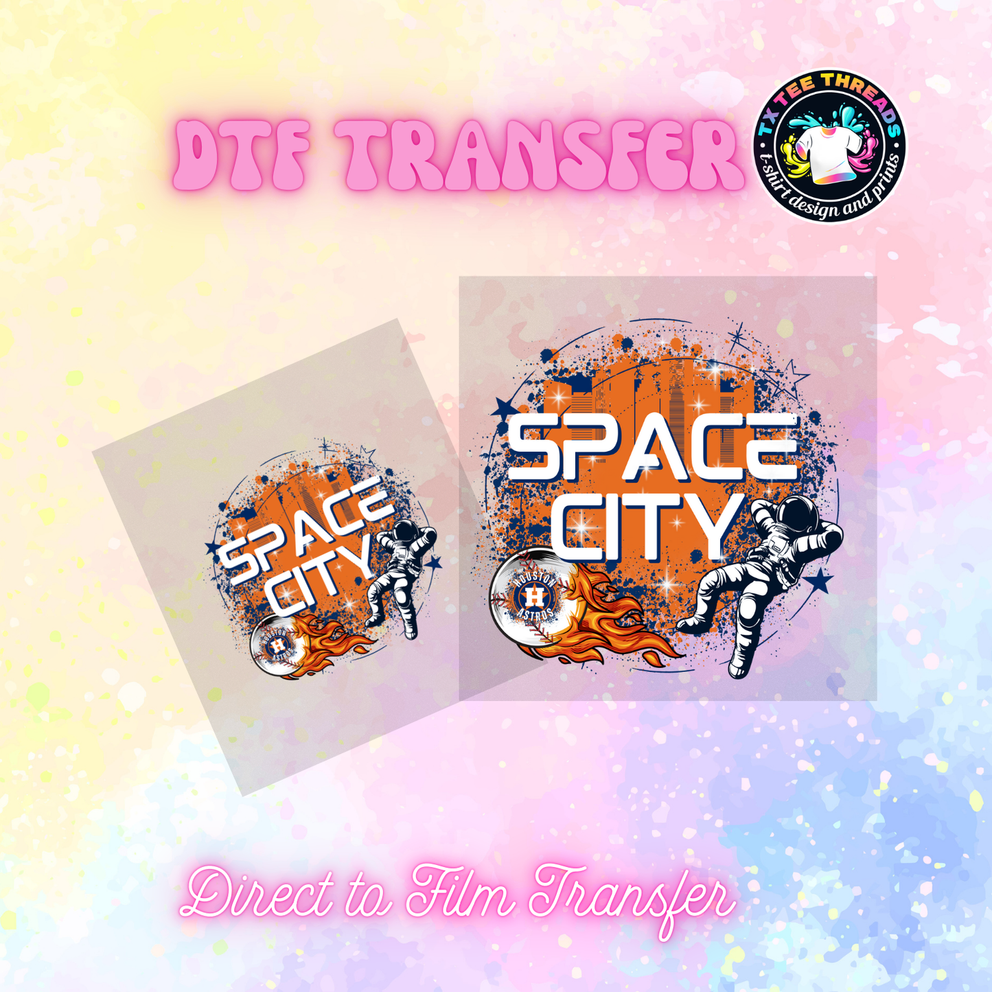 H-Town Baseball DTF SINGLE transfers
