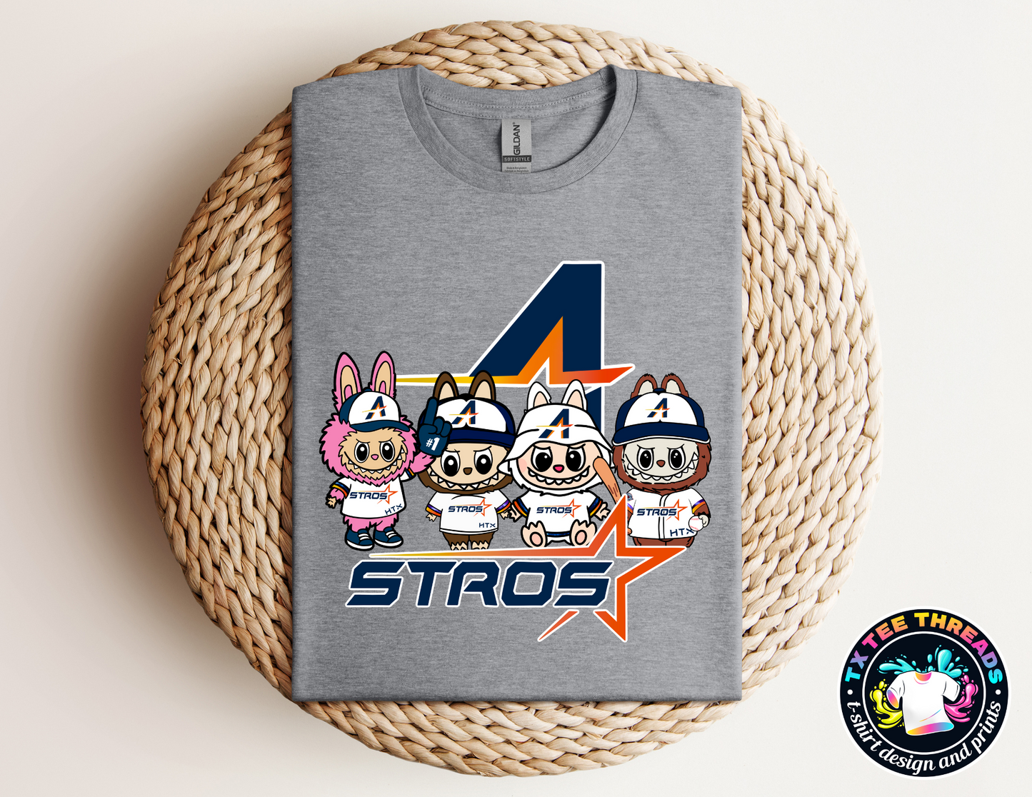 Mini Monsterteam h-town baseball tee