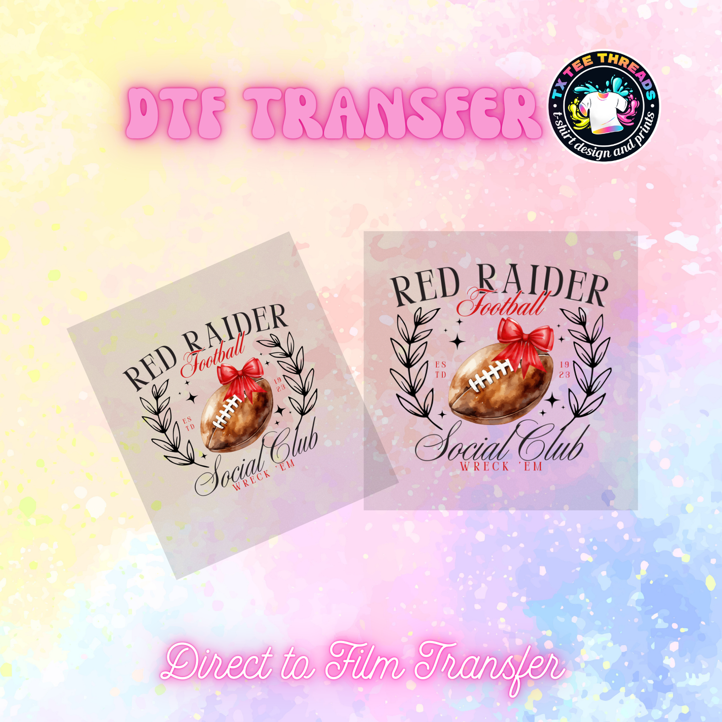 Raiders Texas DTF SINGLE transfers