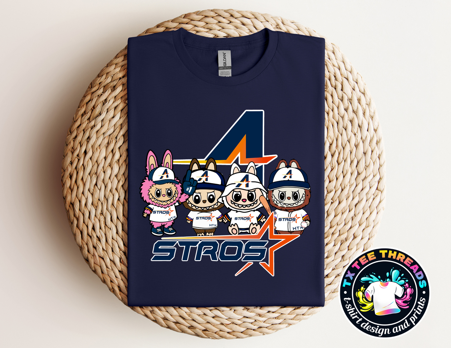 Mini Monsterteam h-town baseball tee