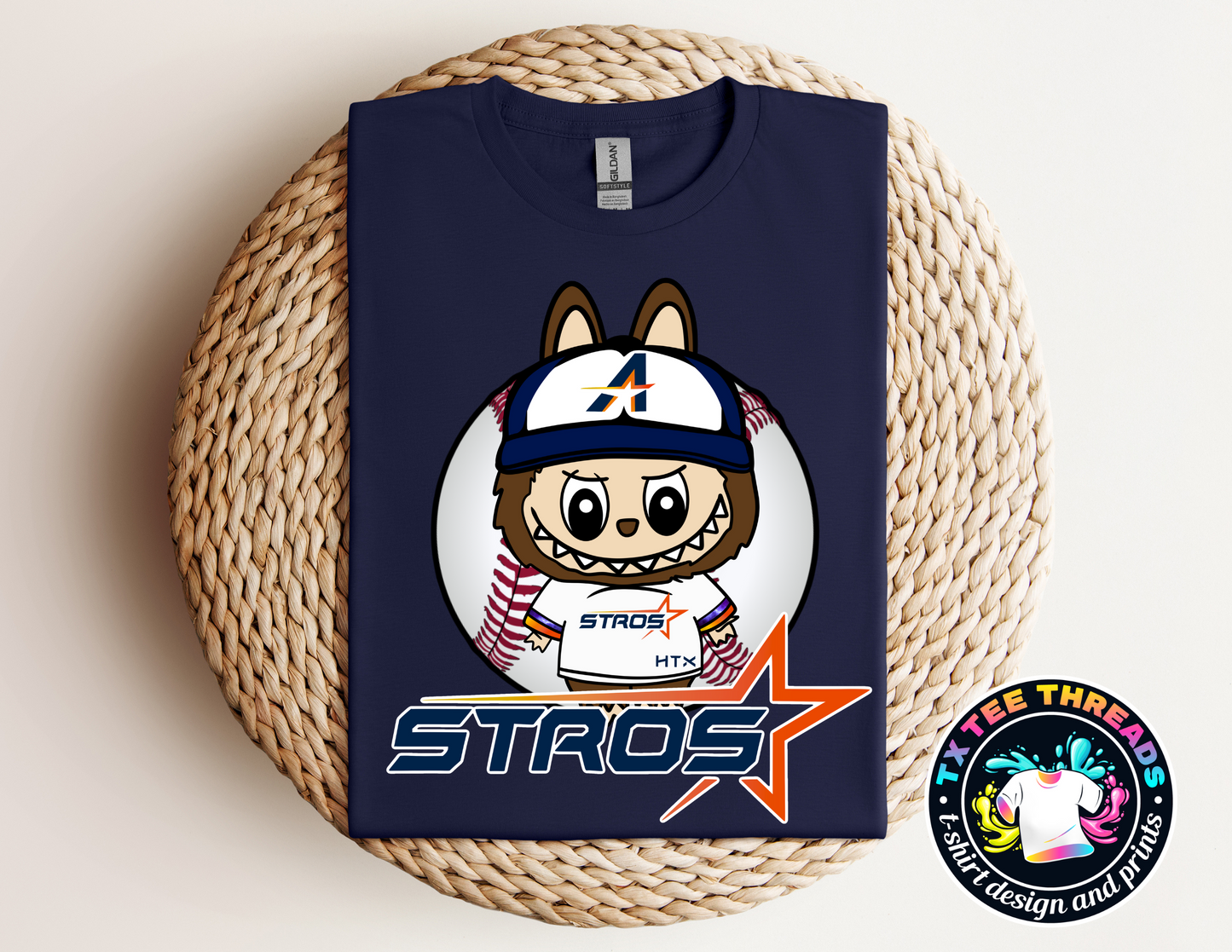 Mini Monster Houston Baseball Tee