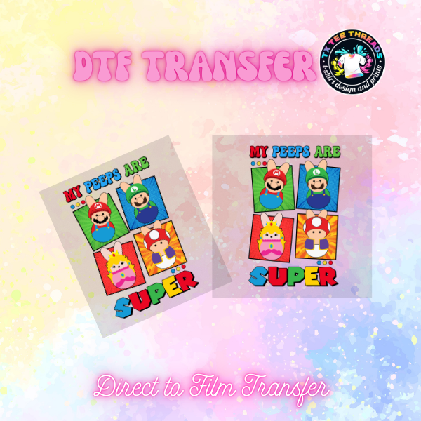 Easter Themed Kids DTF Transfers