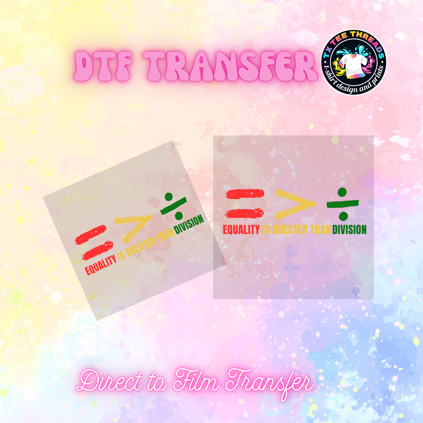 Black History Month DTF Transfer – Custom Heat Press Design