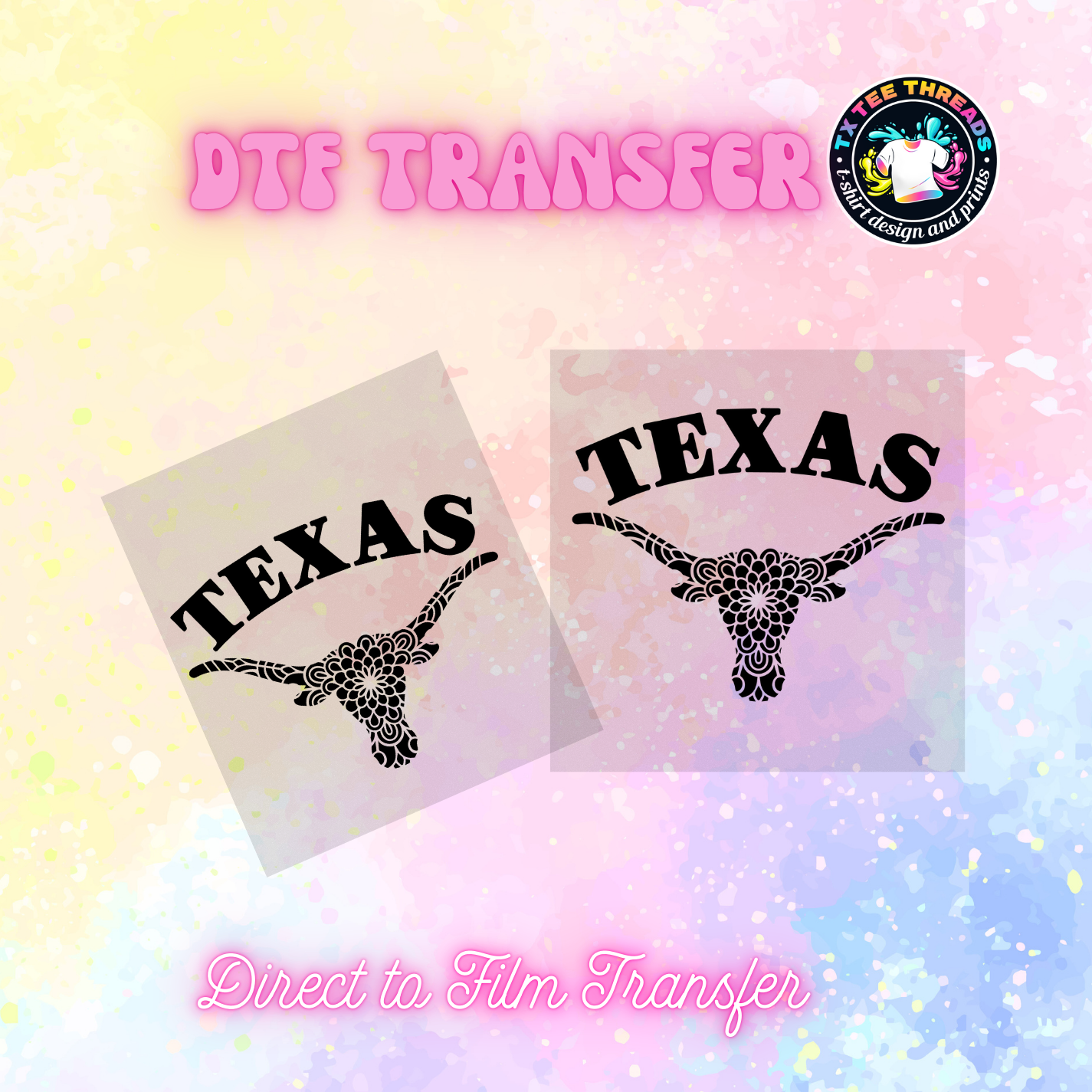 Texas Longhorns Custom Heat Press Designs