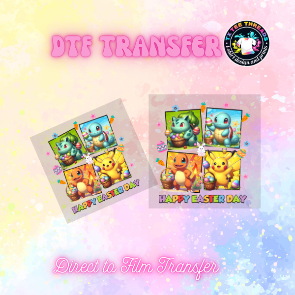 Easter Themed Kids DTF Transfers