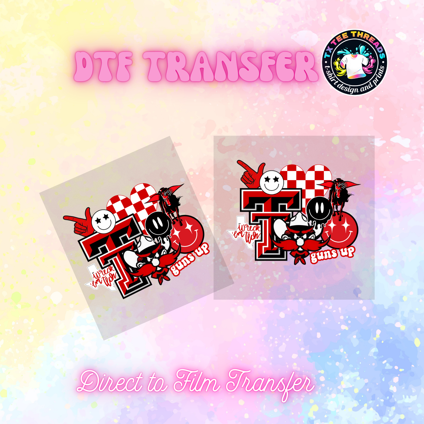 Raiders Texas DTF SINGLE transfers