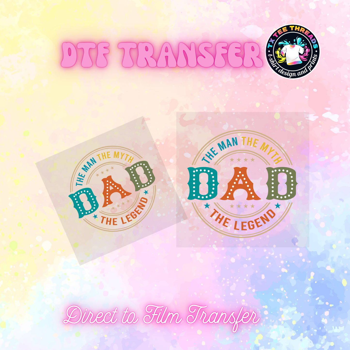Fathers Day DTF Designs