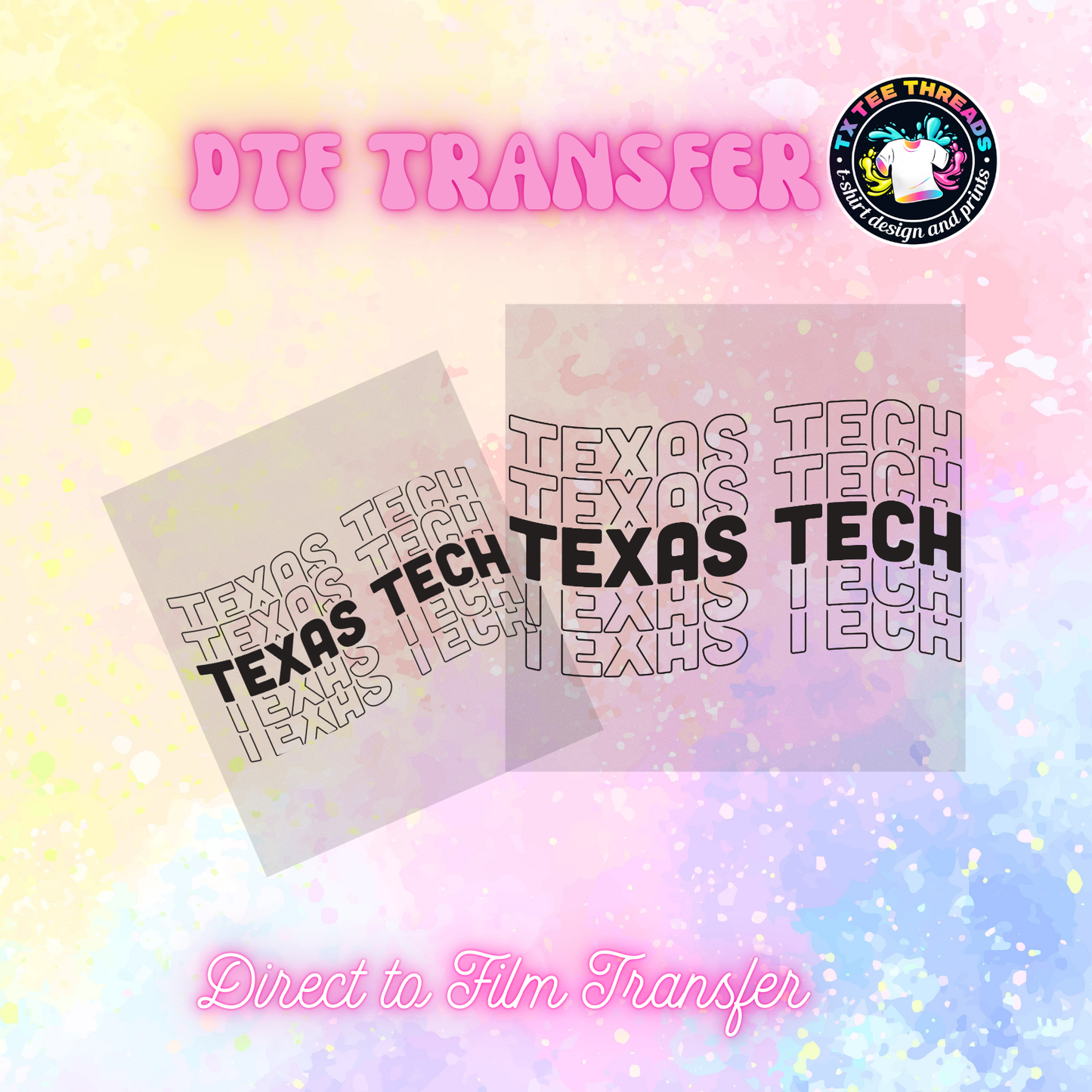 Raiders Texas DTF SINGLE transfers