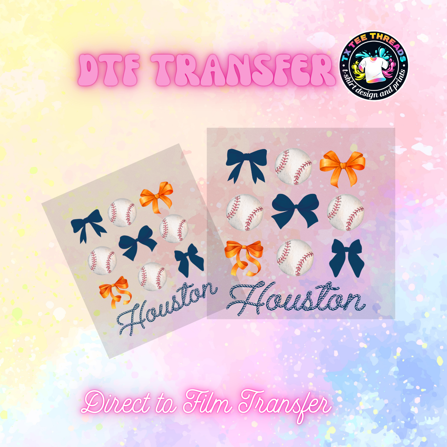 H-Town Baseball DTF SINGLE transfers