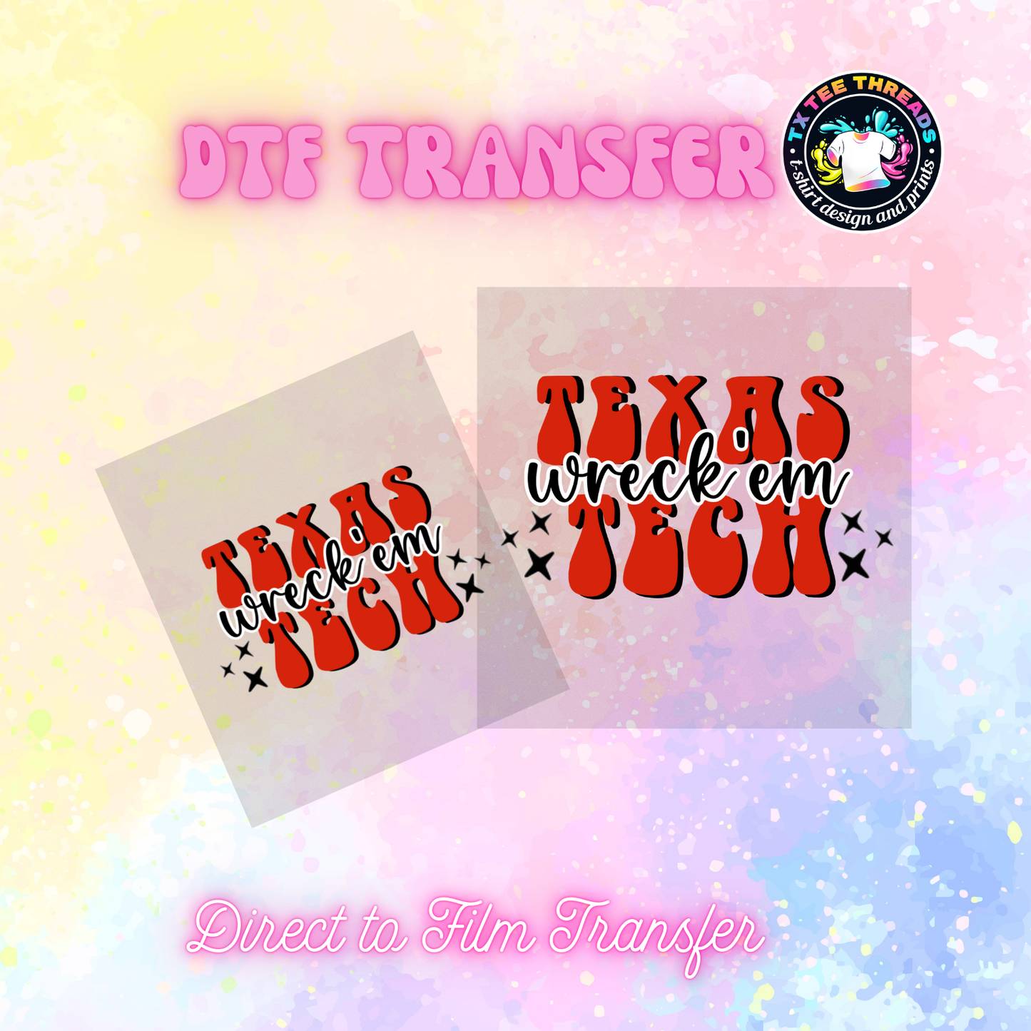 Raiders Texas DTF SINGLE transfers