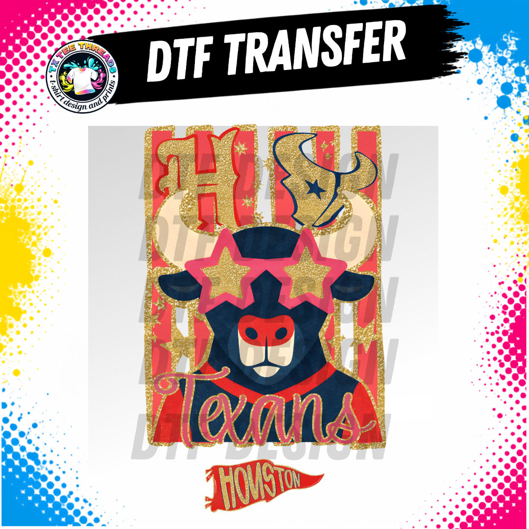 Glitzy Houston Football DtF transfer