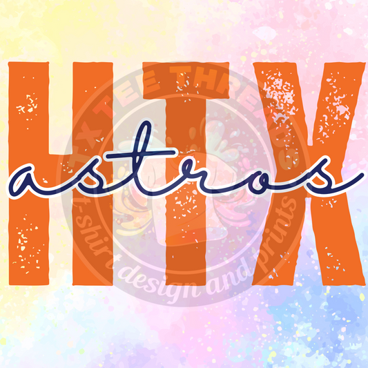 HTX Orange Baseball PNG Digital Download (no physical product)