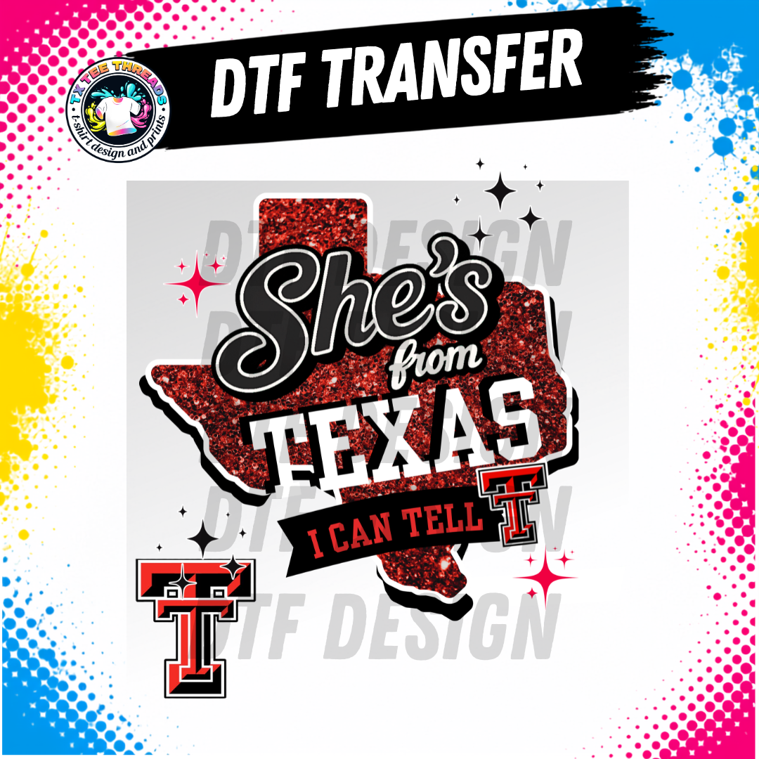 Shes from texas raiders dtf set