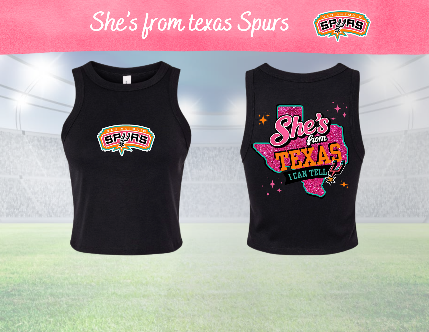 She's from texas spurs T-Shirt