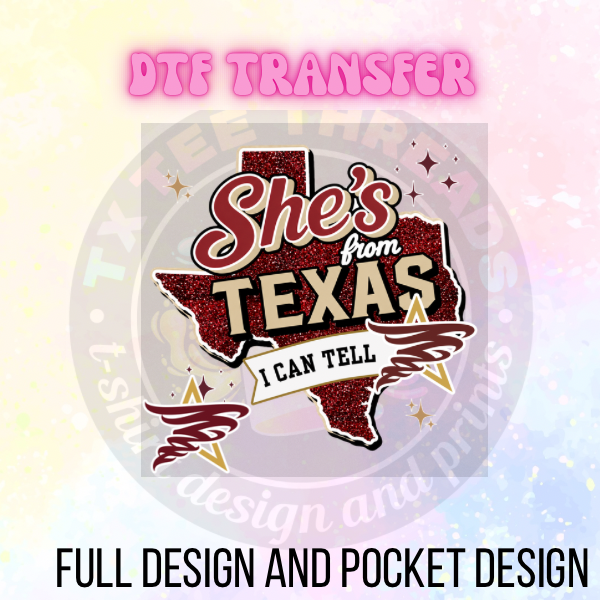 She’s from texas Aggie International DTF Transfer Only