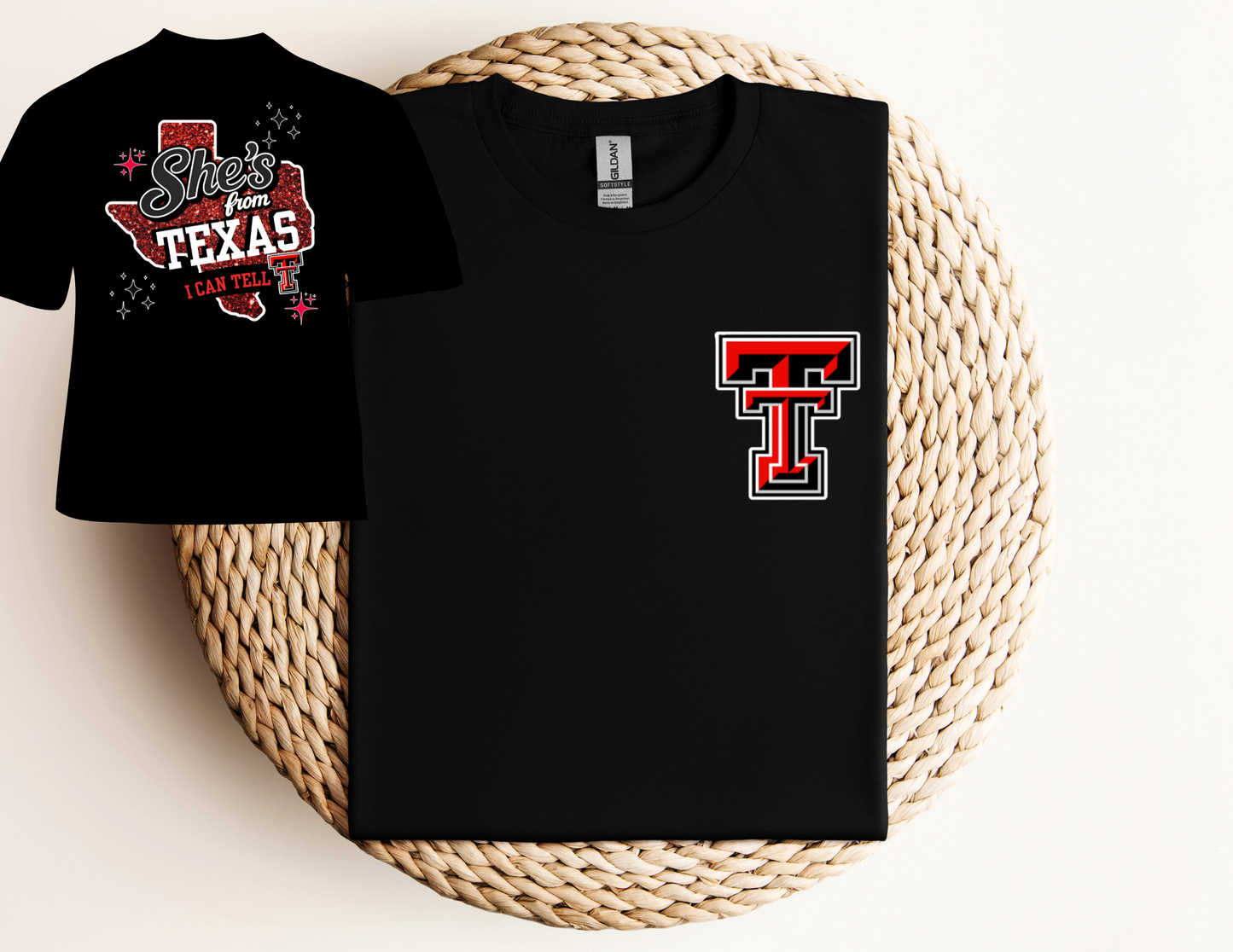 She's from texas college T-Shirt (raiders)