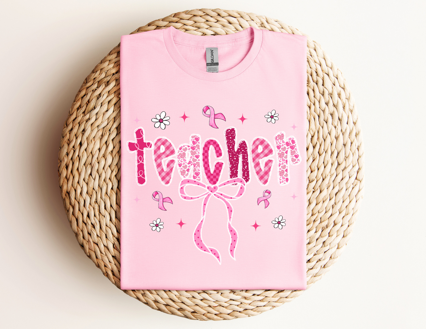 TEACHER PINK OCTOBER T-SHIRT or DTF PRINT