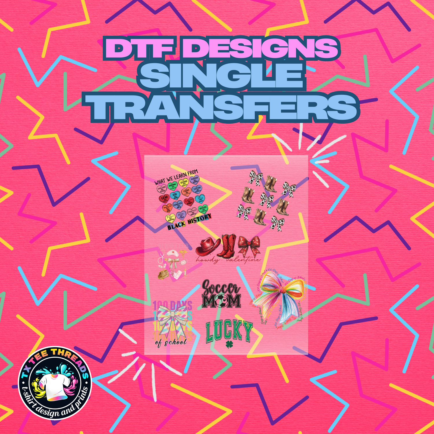 SINGLE DTF TRANSFER PRINTS