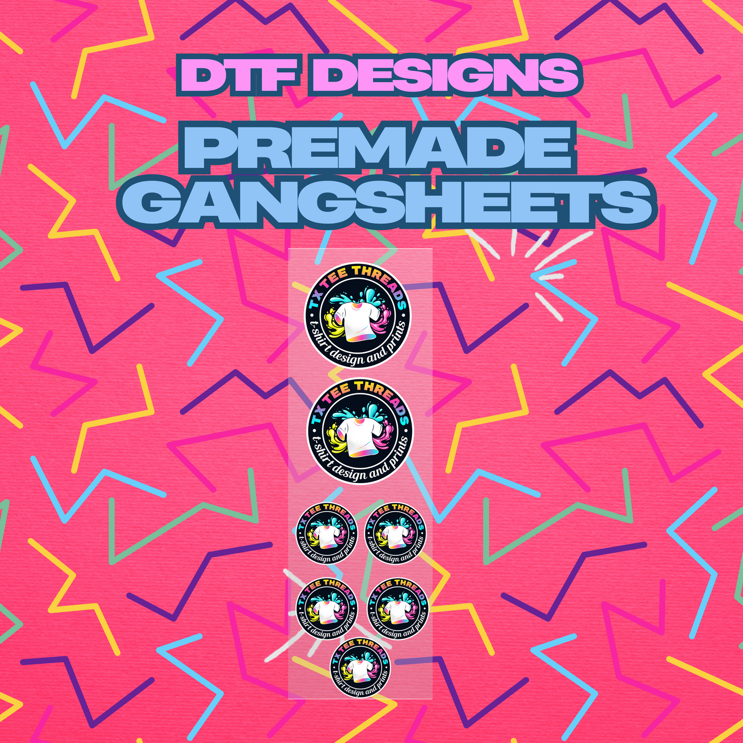 Premade DTF Gangsheet