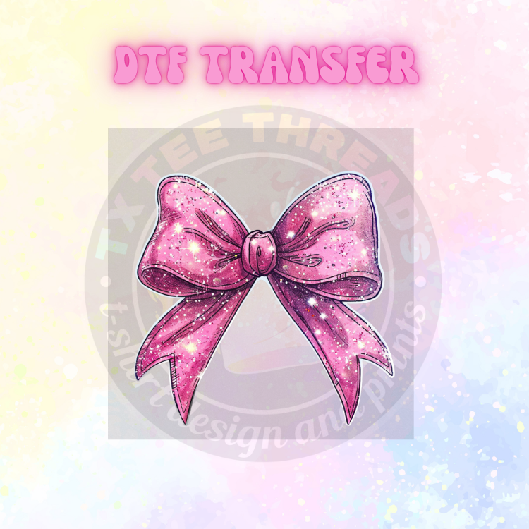 Pink and Green Christmas DTF SINGLE TRANSFER
