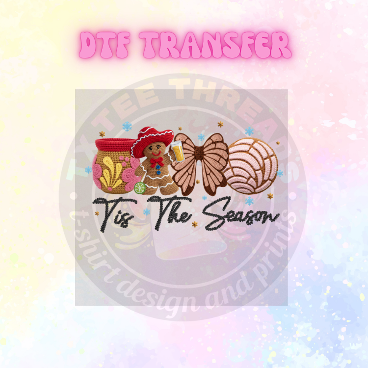 Spanish Christmas Yarn DTF Single Transfer