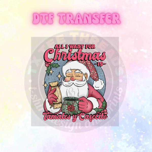 Spanish Christmas DTF SINGLE transfers