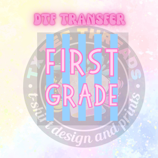 Pink and Blue Grade level Stripe