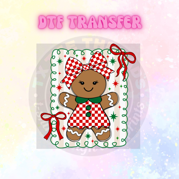 Girl Christmas DTF SINGLE transfers
