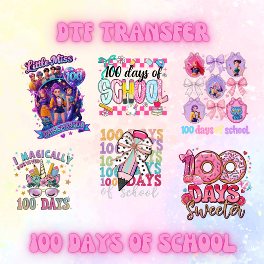 !00 Days Of School (Girl Themed)