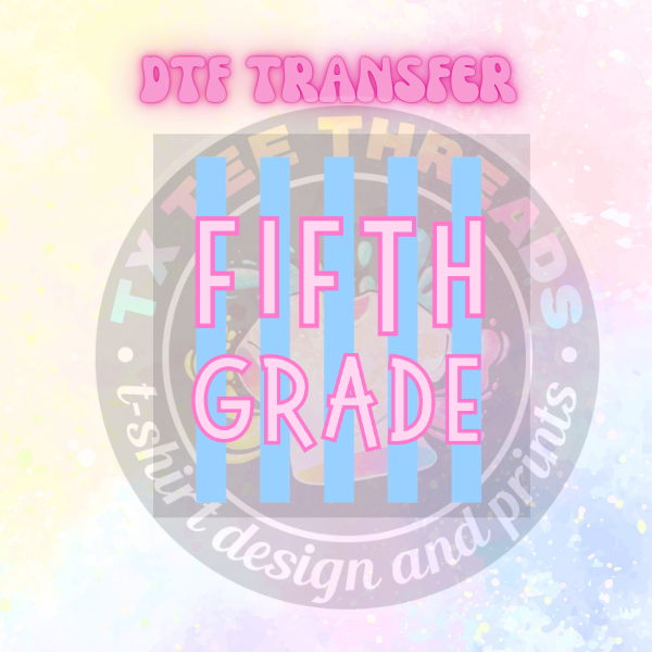 Pink and Blue Grade level Stripe