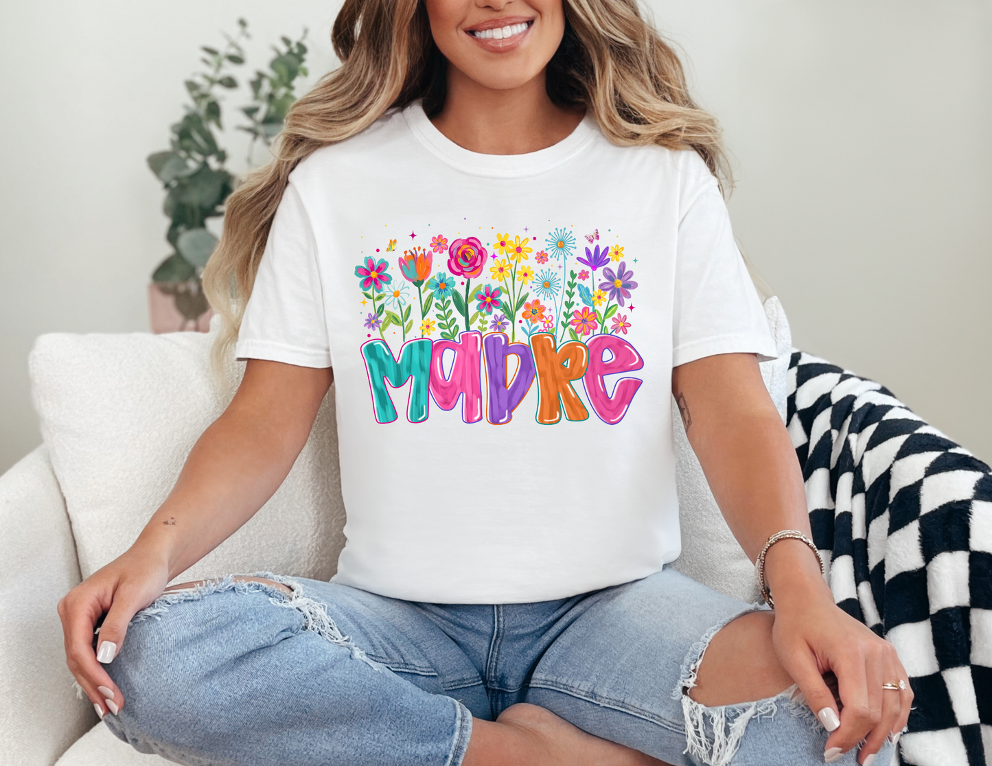 Floral dia de las madres t-shirt