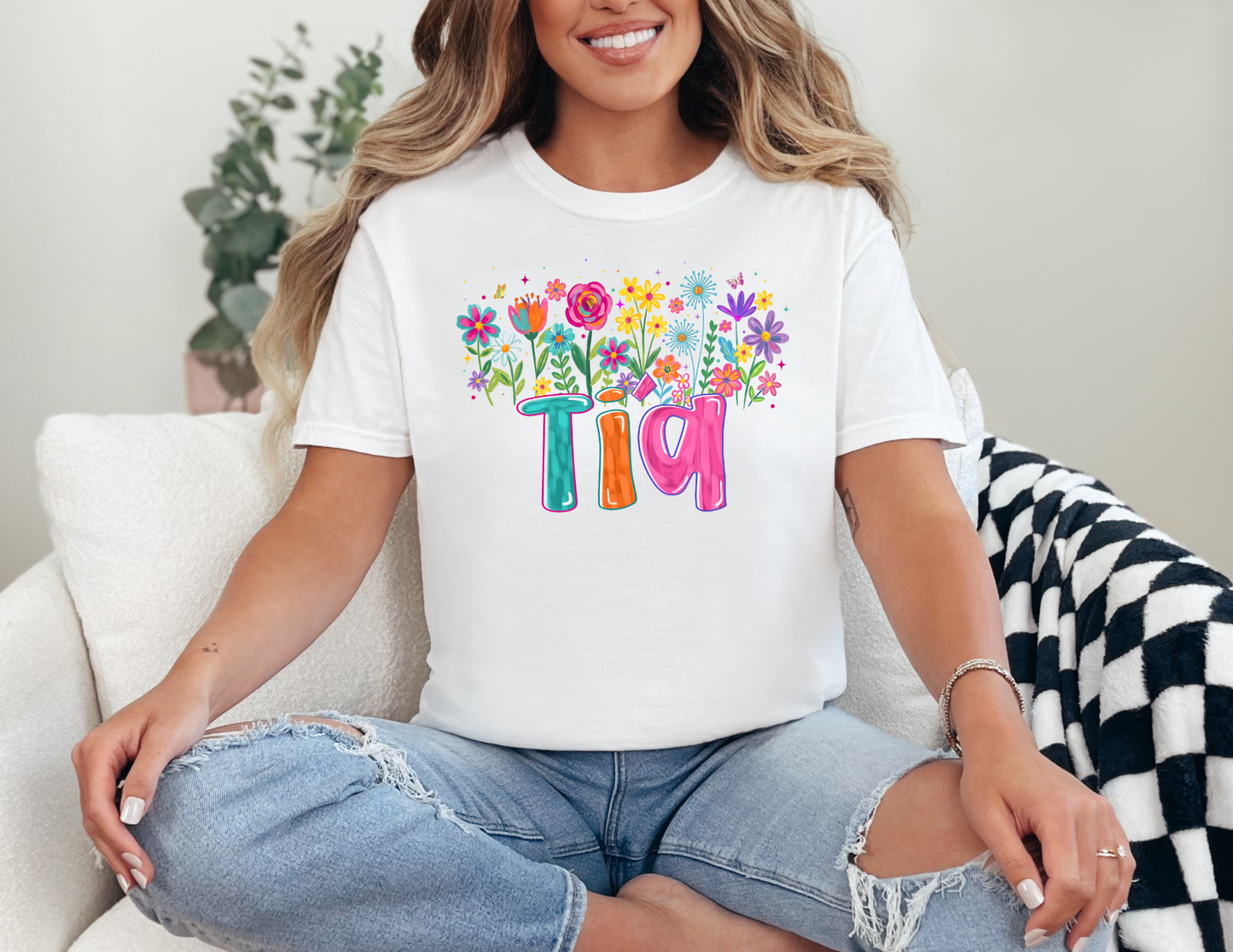 Floral dia de las madres t-shirt