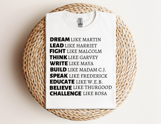 Black History Inspired T-shirt or DTF TRANSFER