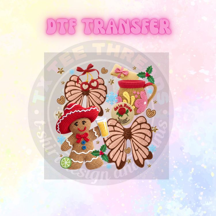 Spanish Christmas Yarn DTF Single Transfer