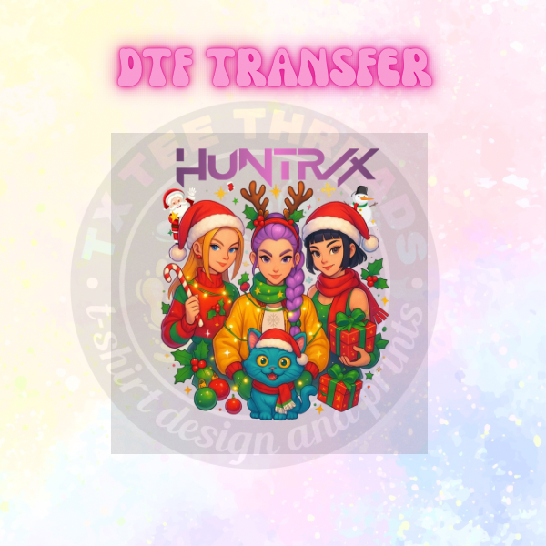 Girl Christmas DTF SINGLE transfers