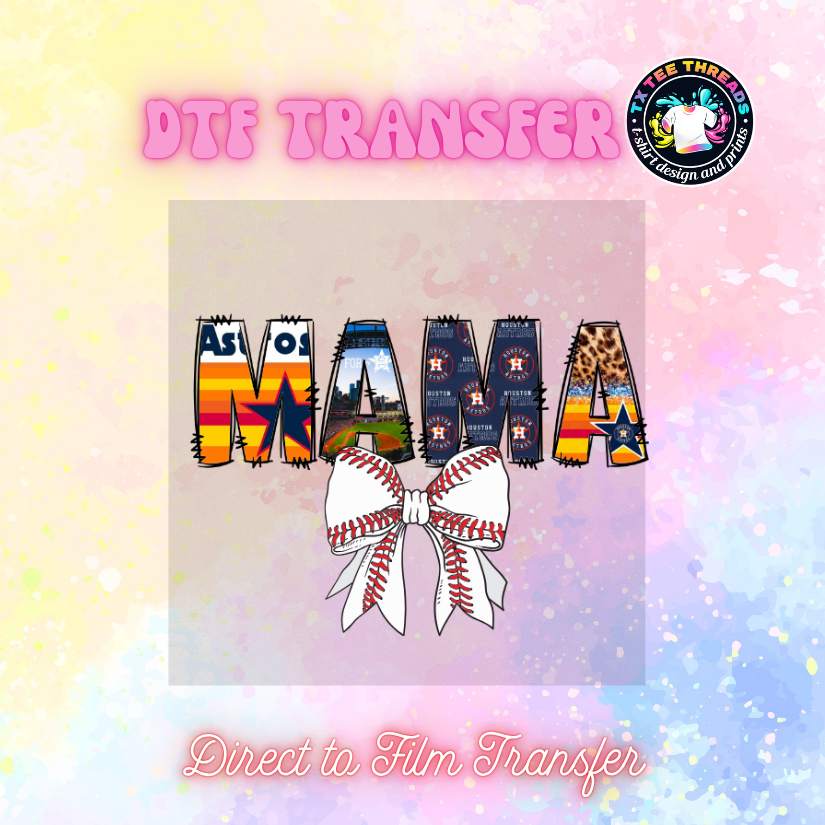 H-Town Baseball  DTF SINGLE transfer