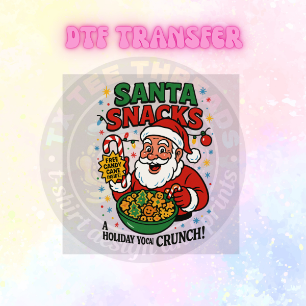 Christmas Cereal DTF SINGLE transfers