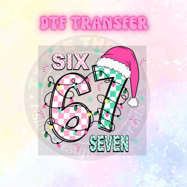 Girl Christmas DTF SINGLE transfers