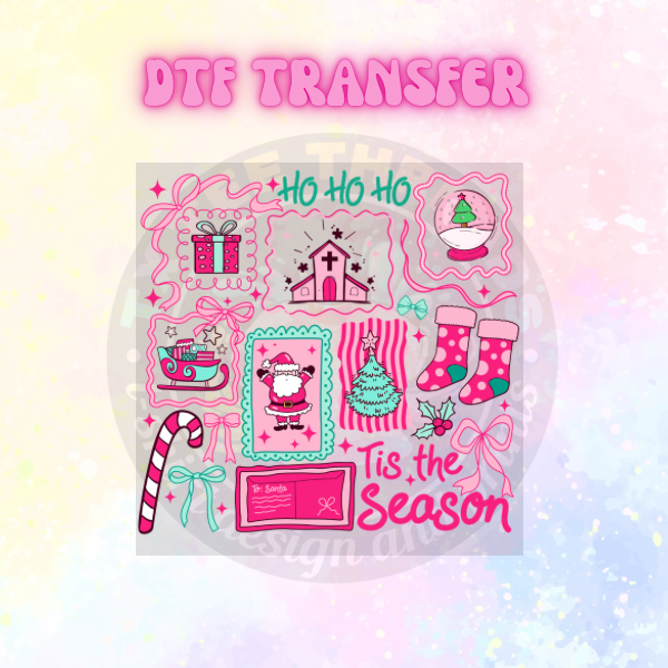 Girl Christmas DTF SINGLE transfers