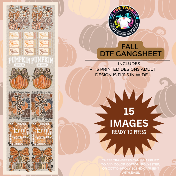 FALL DTF Premade Gangsheet