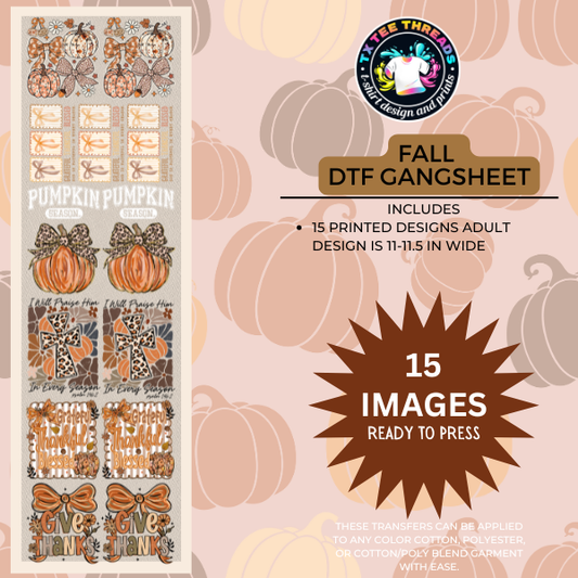 FALL DTF Premade Gangsheet