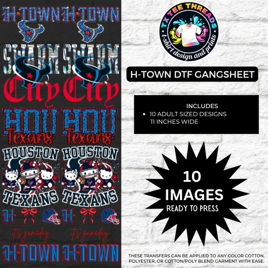 HTOWN DTF Premade Gangsheet