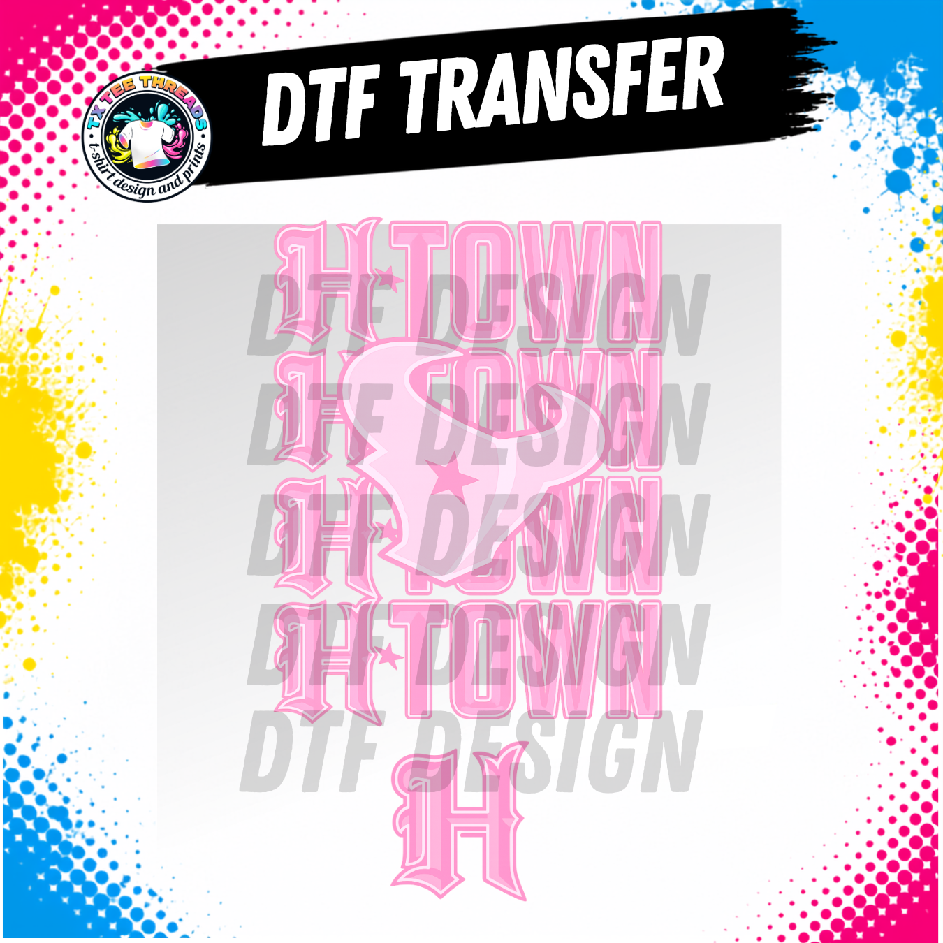Pink HOU Football DtF transfer