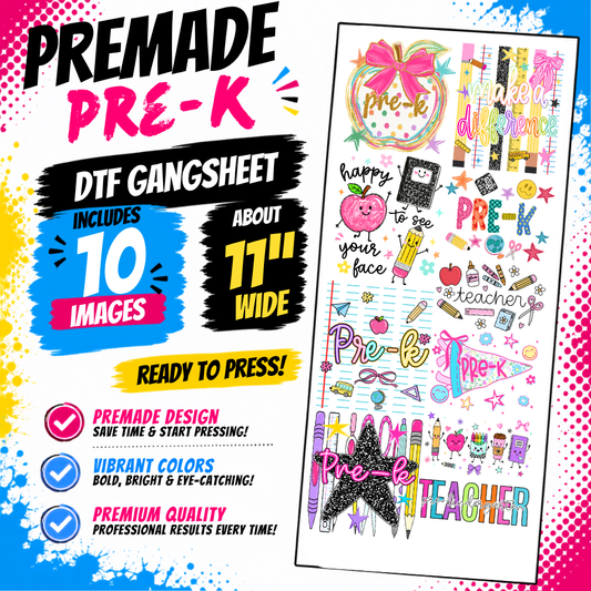Grade Level Educator DTF Gangsheet