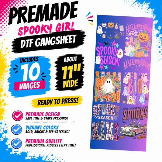 Spooky Girly Premade Gangsheet