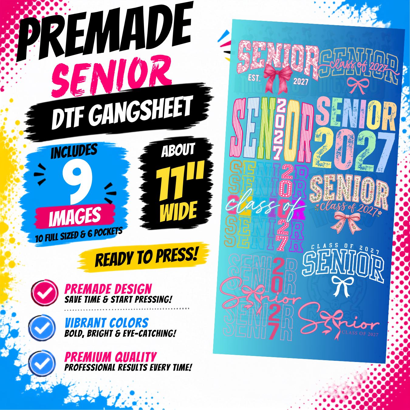 SENIOR 2027 DTF Gangsheet