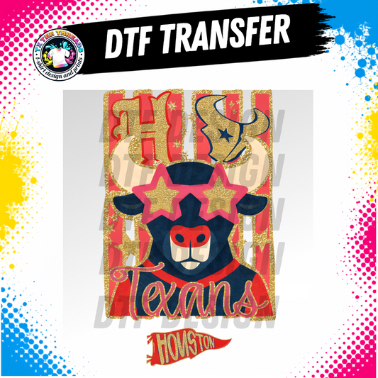 Glitzy Houston Football DtF transfer