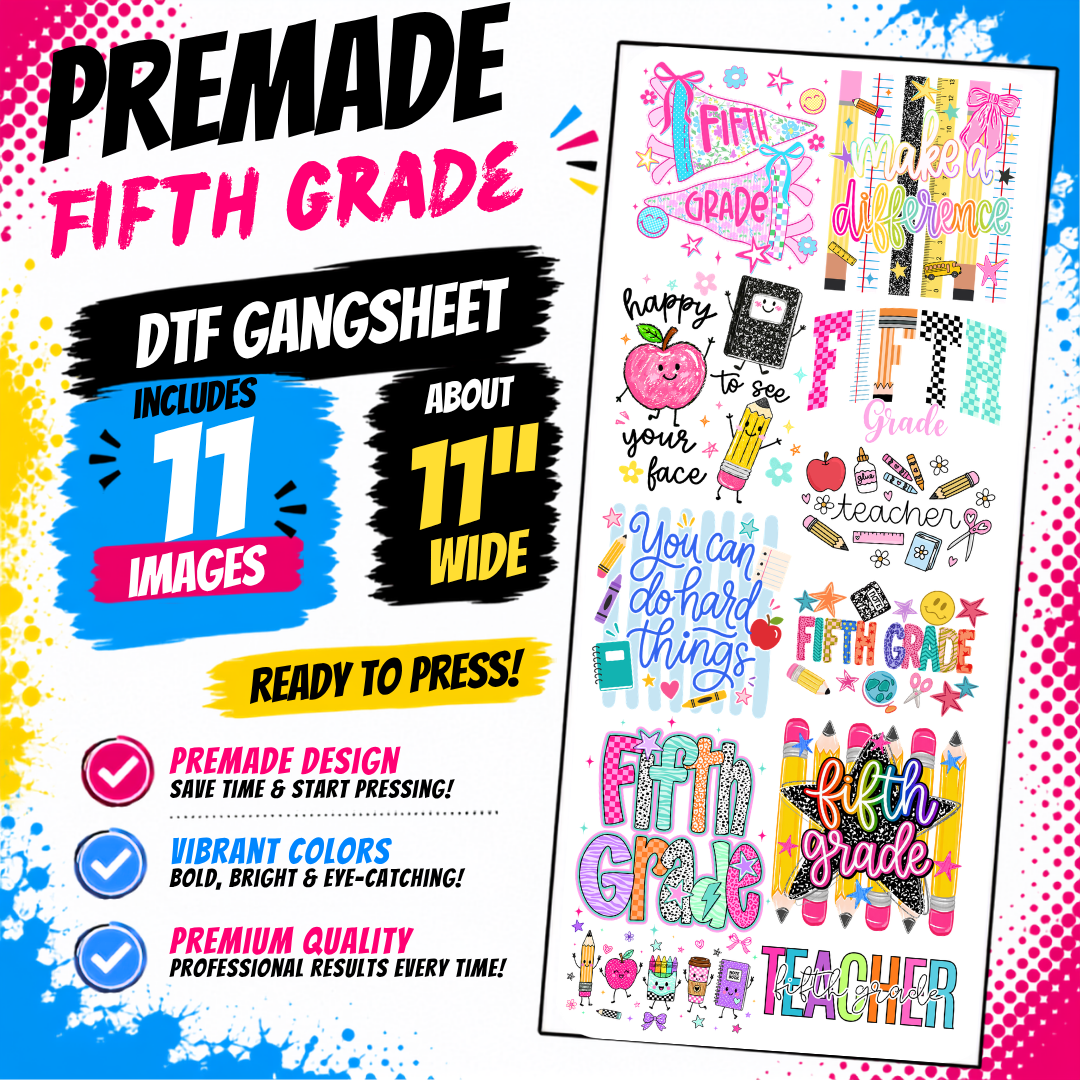 Grade Level Educator DTF Gangsheet
